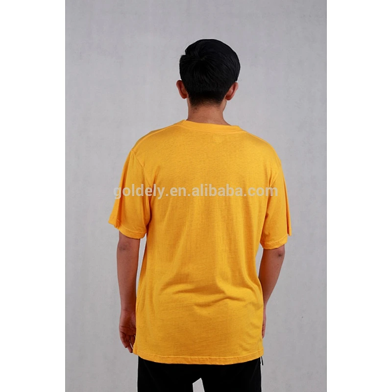 wholesale striped t-shirt in men short sleeve plain dyed