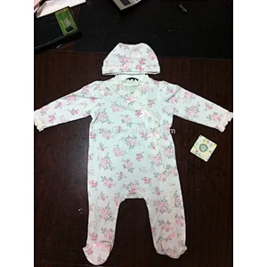 100% cotton double interlock baby romper hign quality