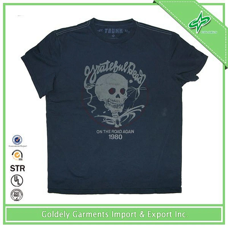 Custom the fashion men short sleeve soft cotton big tall wholesale t shirts supplier