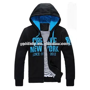 OEM new style plain zip hoodies