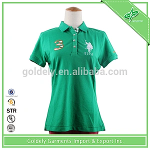 green polo shirt horse embroidery