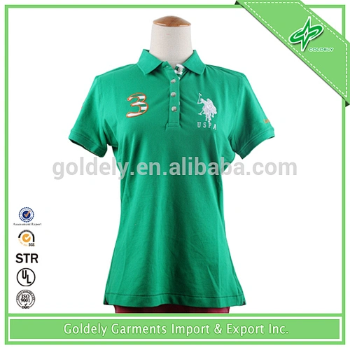 green polo shirt horse embroidery