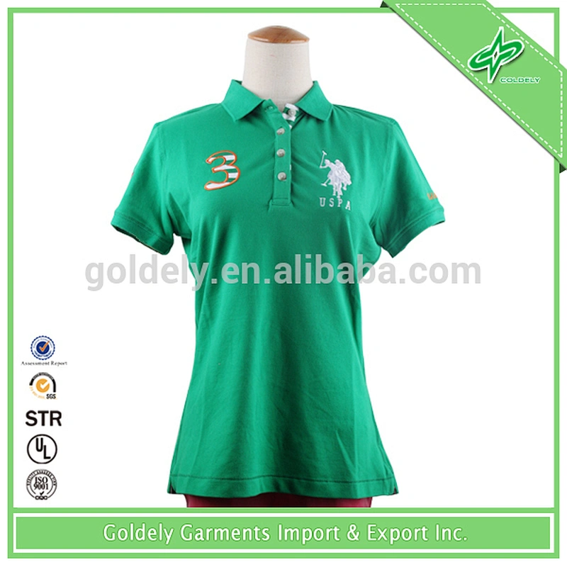 green polo shirt horse embroidery