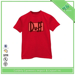 Wholesale Round Neck Plain Men Custom T-shirt Embroidery