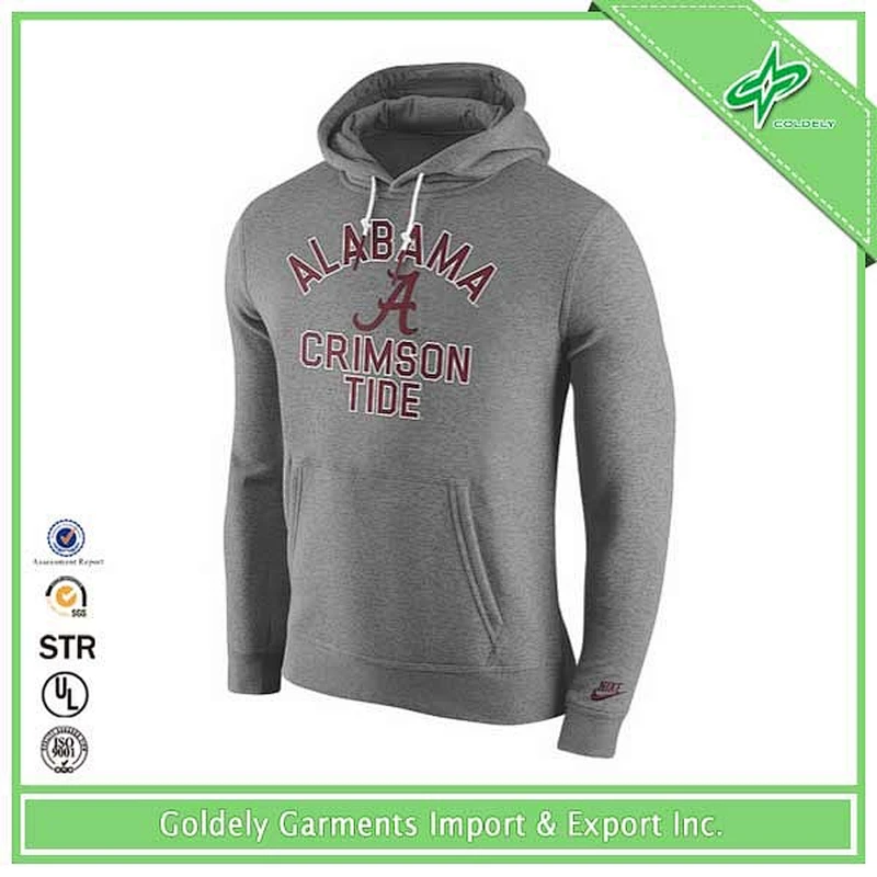 Manufacturer men's wholesale fur lined fleece hoodie