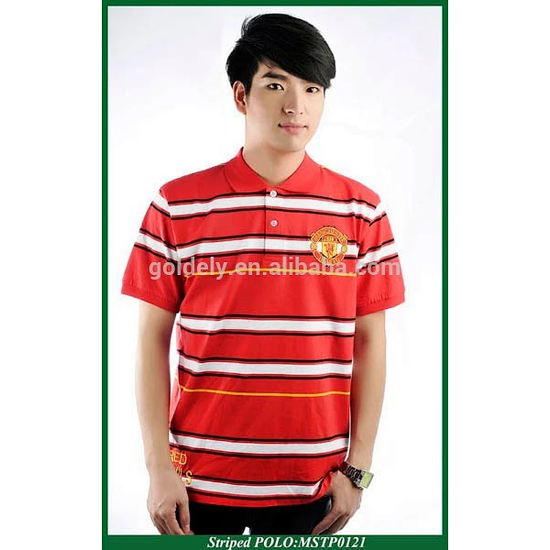 Mens 100 Cotton Polo Shirts With Customized Embroidery Logo