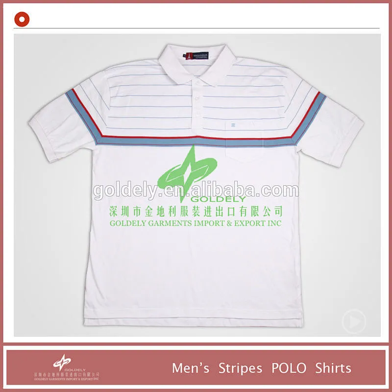 100 cotton men's color combination polo shirt for men yarn dye fabric