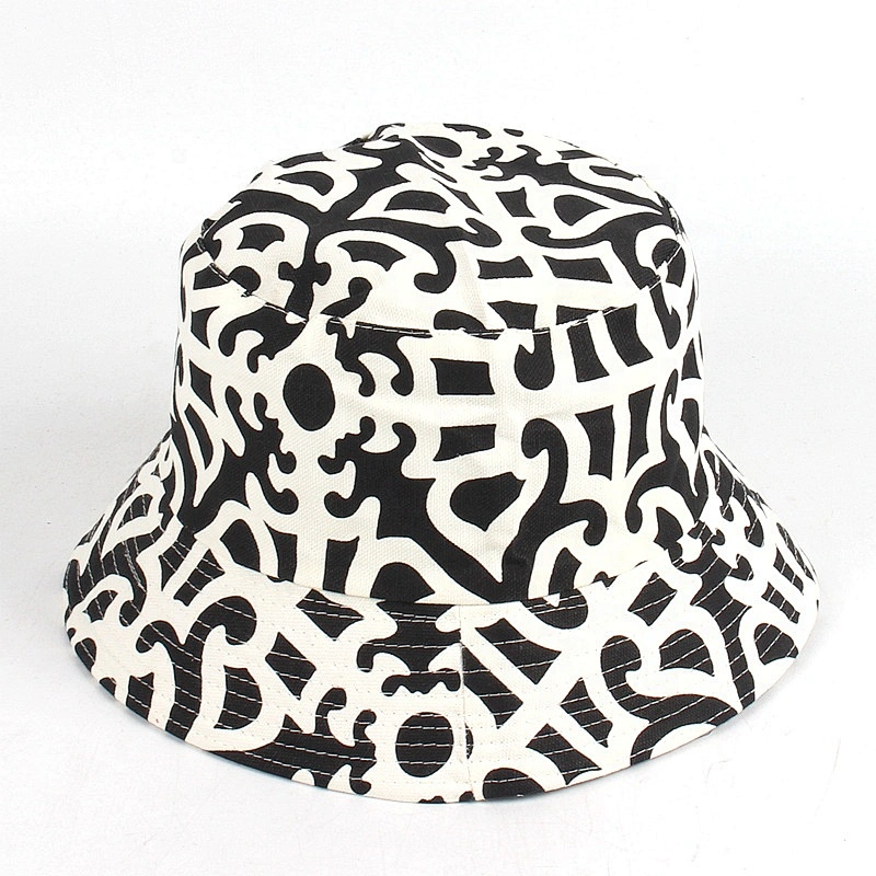 Hot selling!!!Print bucket hat ins trend flat outdoor hat summer sun hat