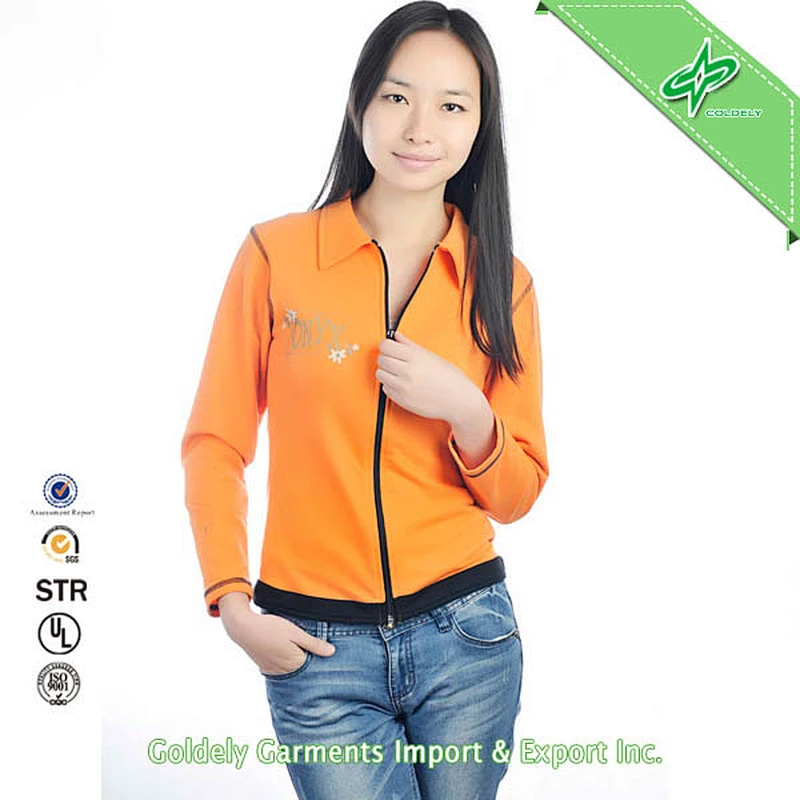 New Arrival Women Plain Two Tone Hoodies With Contrast Hood Lining And Drawstrings