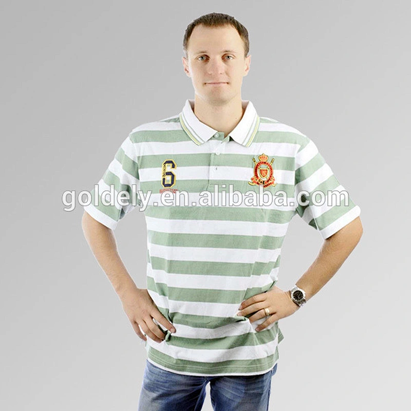 golf clothes wholesale custom embroidered pique polo shirts for men