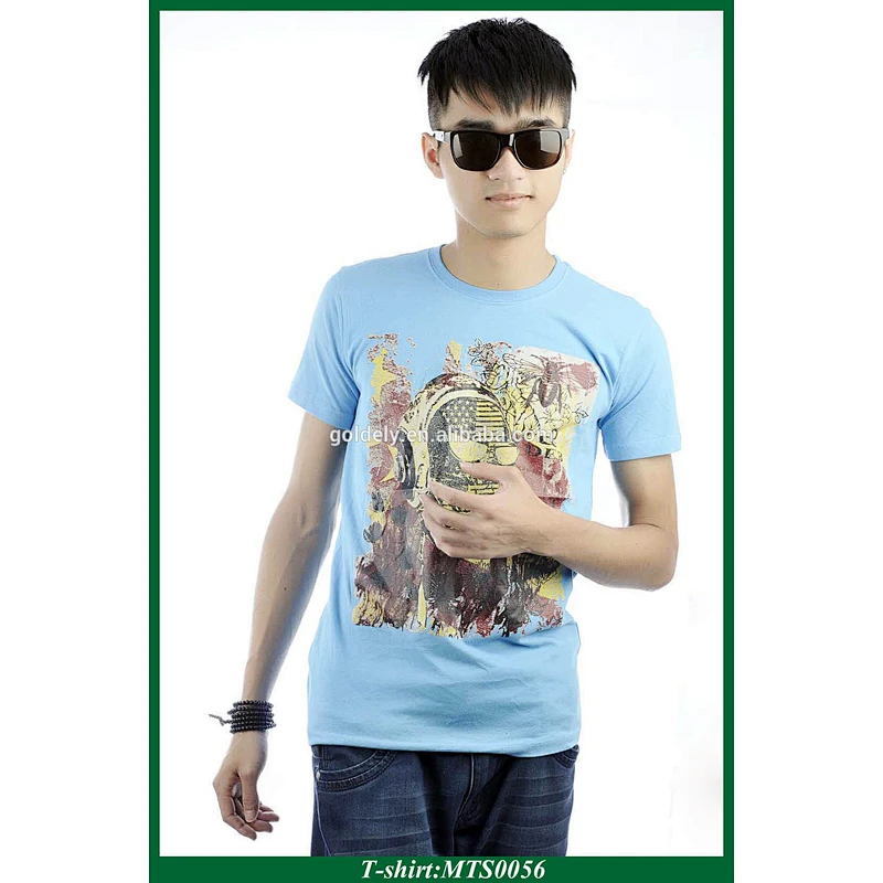 customized round neck promotional cotton tshirt