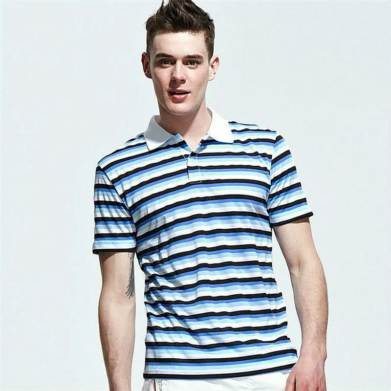 Men's stripe short sleeve t shirt