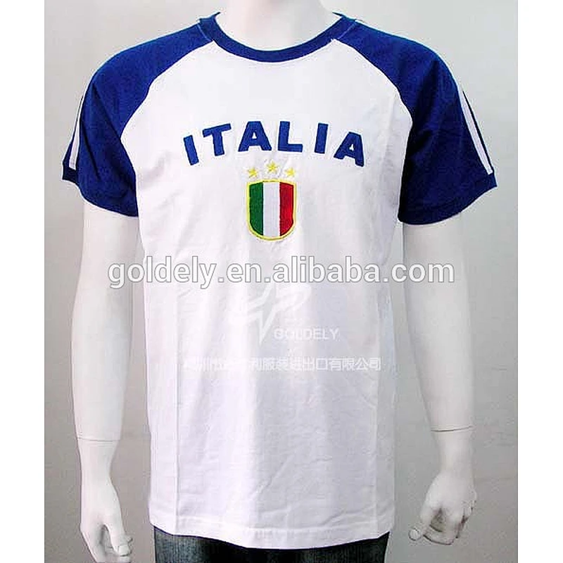 wholesale Italia cut & sew O round neck t-shirt