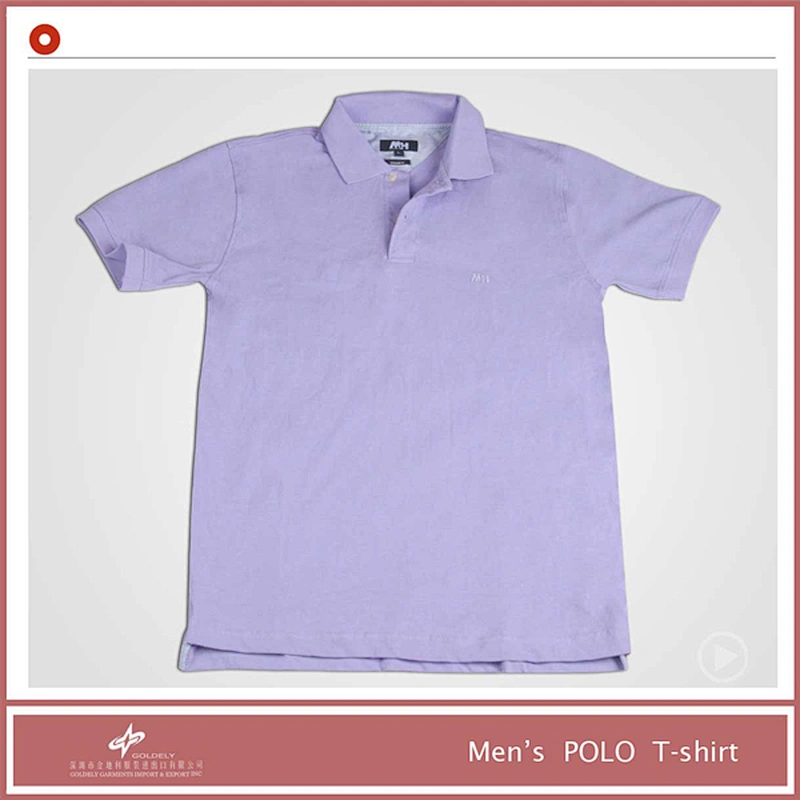 2014 Top Quality Wholesales Mens Polo Shirt Solid Purple Color With Short Sleeve Men Polo Shirt
