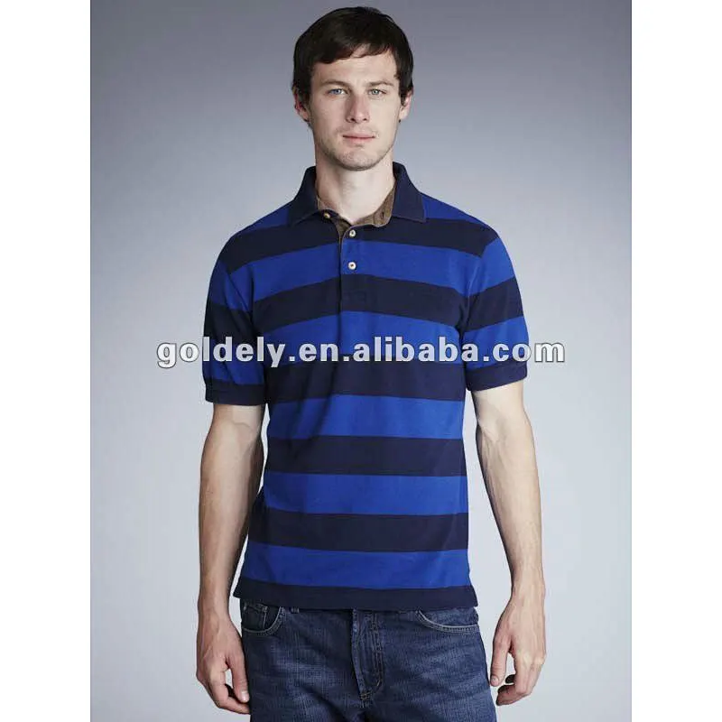hight quality cheapest mens stripe polo t shirt