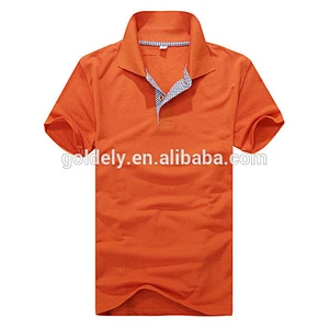 Performance Polo Collar Golf Polo Shirts Pique Fabric