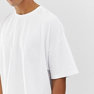 men's cotton short sleeve plain white t shirt