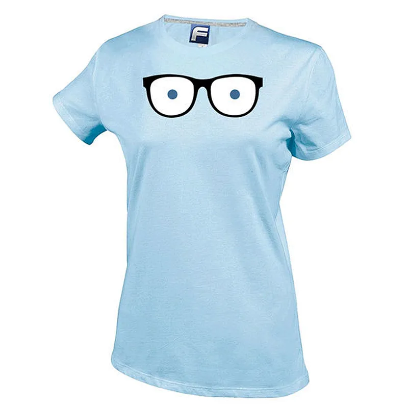 2014 Top Sale Glass Logo T-shirt Dark Blue With Short Sleeve T-shirt Factory Supply