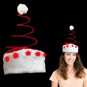 New design Christmas decorations spring glow Santa hat nice and fun Santa hat