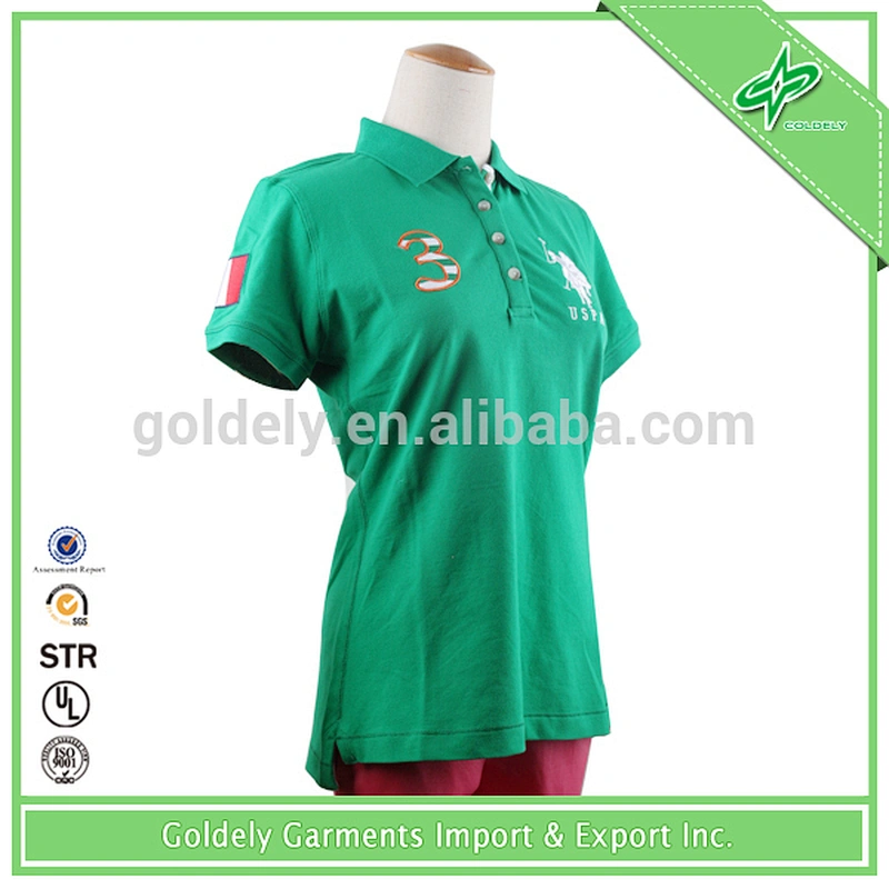 green polo shirt horse embroidery