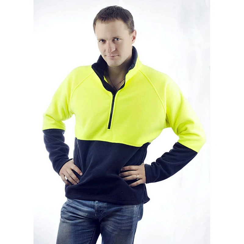 high visibility safety sweat polar fleece clothing
