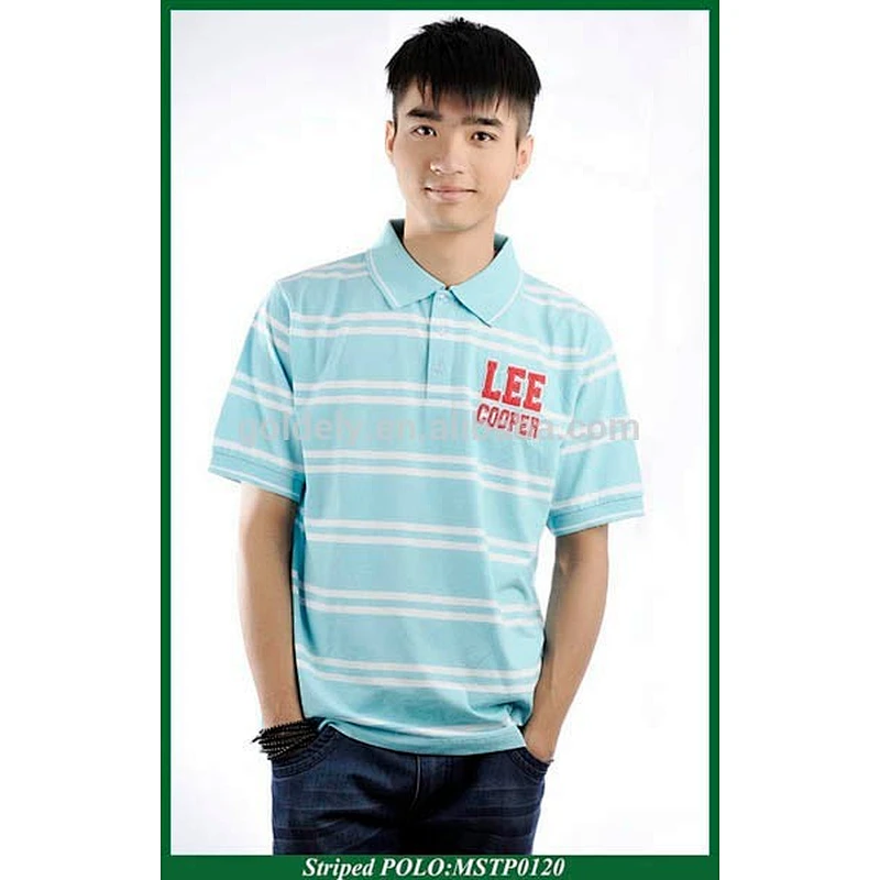 Mens 100 Cotton Polo Shirts With Customized Embroidery Logo