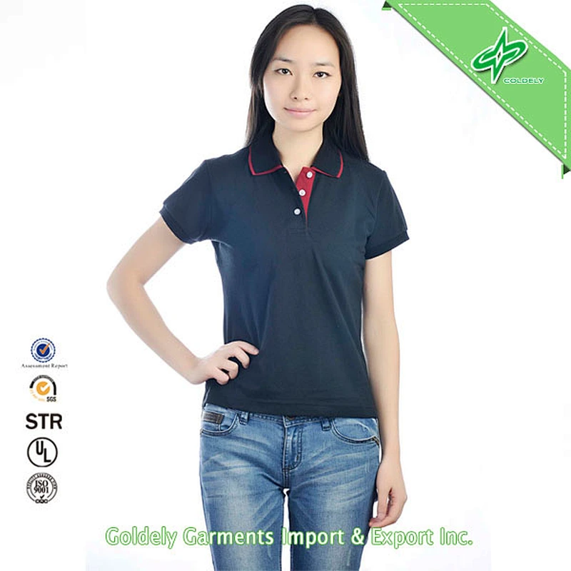 2014 NEW ARRIVAL Promotional Hot Black Customized Cotton Polo Outlet