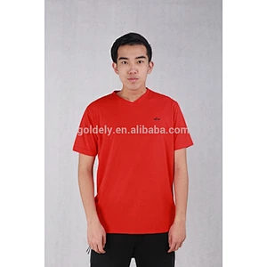 wholesale striped t-shirt in men short sleeve plain dyed