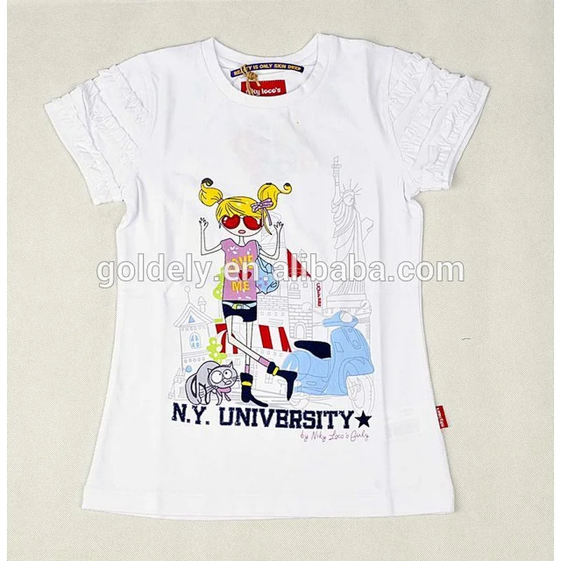 Kids Printed Cotton Cartoon T Shirt