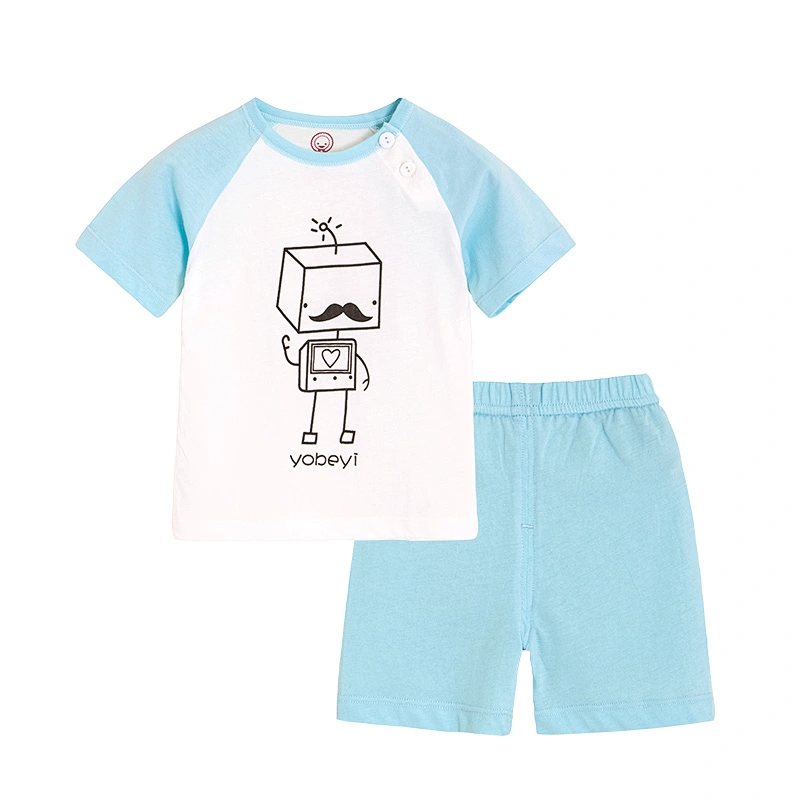 OEM new design kids T shirt shorts suit