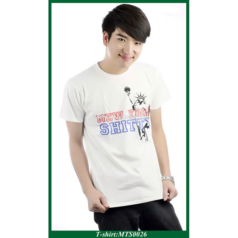 wholesale hign fashion style round neck tshirt
