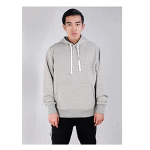 Long sleeves oversized blank pullover plain hoodie for men