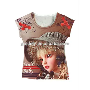 2016 OEM cool design 3d printing logo t-shirt with factory wholesale price