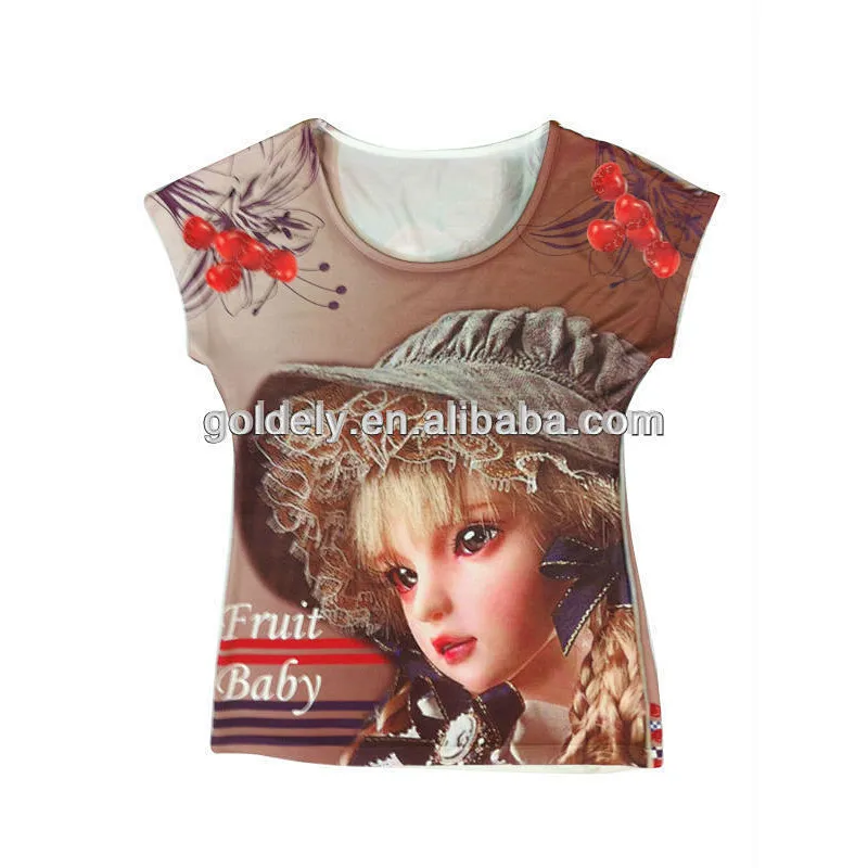 2016 OEM cool design 3d printing logo t-shirt with factory wholesale price