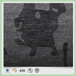 burn-out short pile knitted fabric