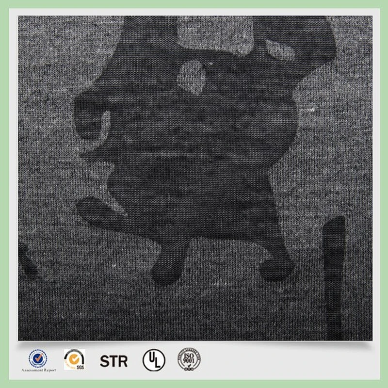 burn-out short pile knitted fabric