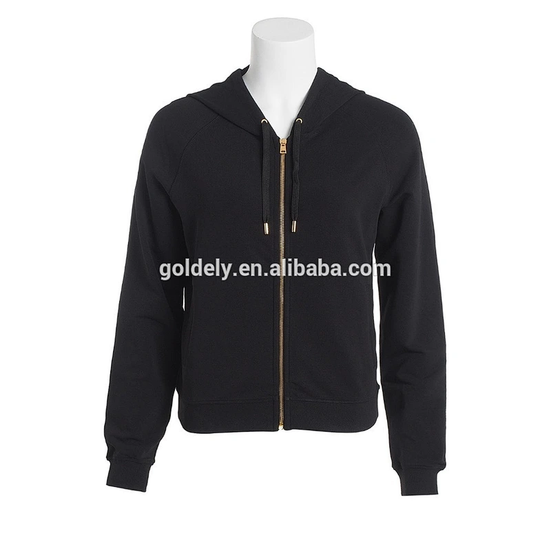 black hoodie blank plain black hoodie wholesale cotton thick hoodie
