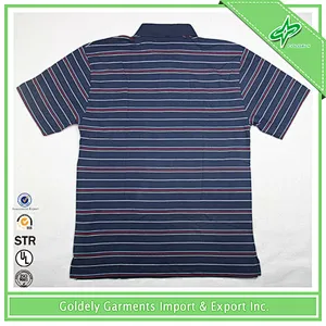 Free sample Wholesale custom Promotional Strip classic polo t-shirts