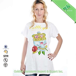 2014 Newest Arrival Women Custom Super Soft Cotton T-shirts