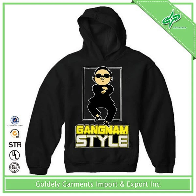 2013 Men Fashion Casual Fleece hoodie with glove