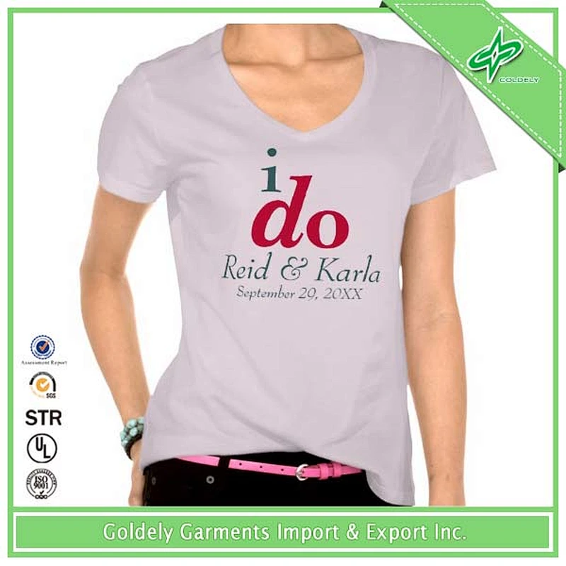 High Quality Custom 95 Cotton /5 Elastane T-shirt