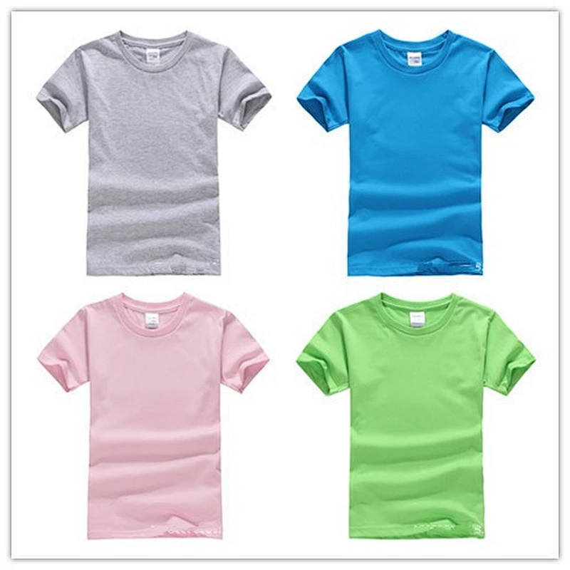 DIY graffiti blank T shirts for promotion or gift cotton polyester kids tshirts