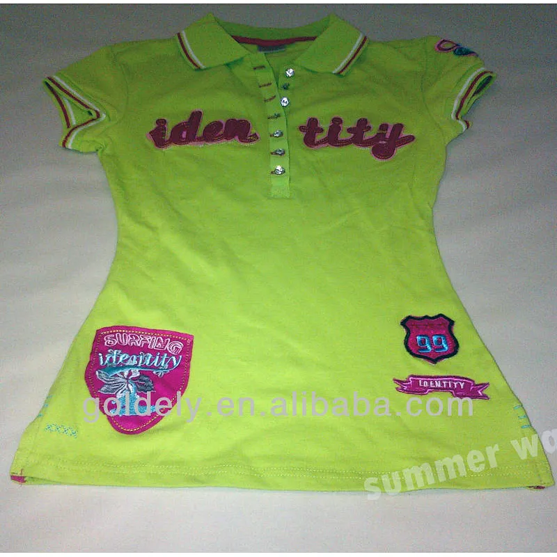 Solid patch work Polo Dress