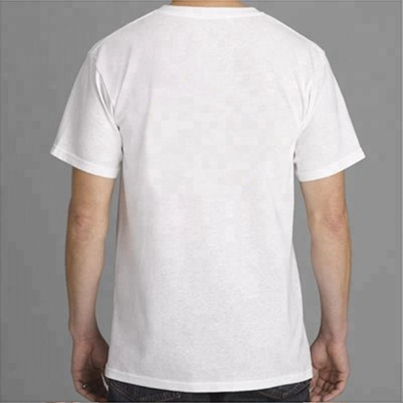 Promotional Cheap Wholesale Custom Cotton Polyester T Shirts Plain White Blank T Shirts In Bulk