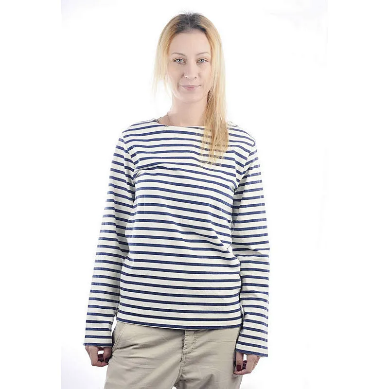 Stripe women's long sleeve t shirt with free sample