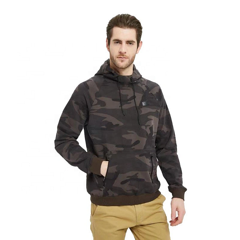 Camouflage full printing Hooded sweatshirt Men's new design with Kangaroo bag hoodie