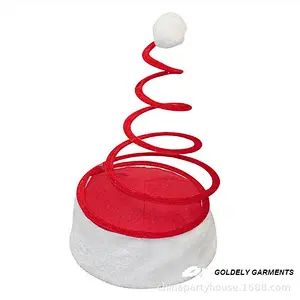 Christmas supplies Christmas ball decorations hat Christmas gifts red spring hat