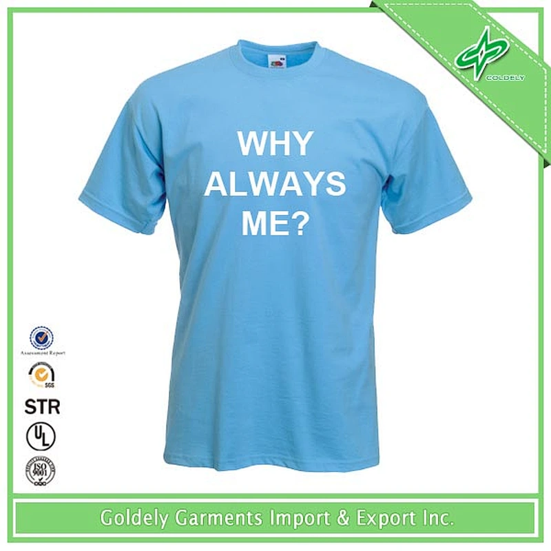 100% Cotton Fiber Optic T-shirt From China