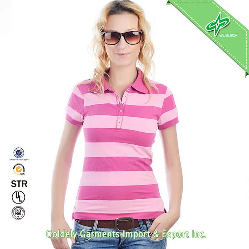 2014 Wholesale OEM Short Sleeve Women Polo Golf