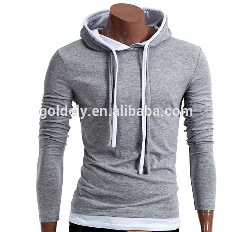 2017 China custom cotton muscle fit hoodie design your own hoodie OEM